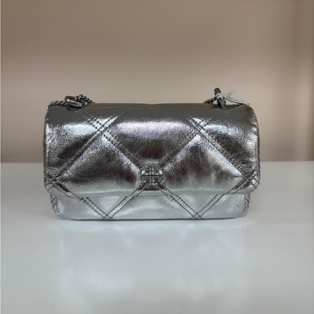 Tory Burch crossbody silver bag